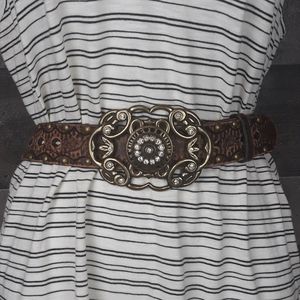 Aldo Leather Buckle Belt
